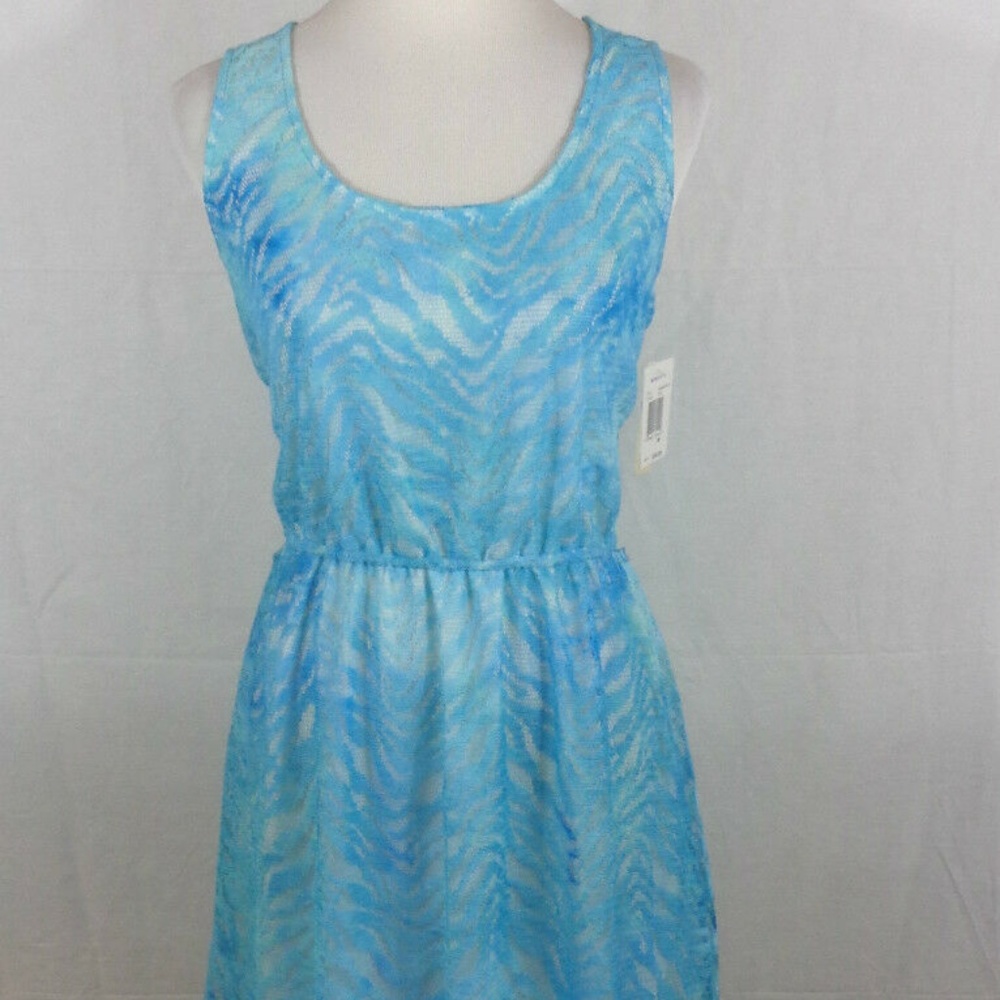 Women's/Jrs Blue Green Dress Halo size M